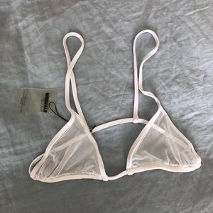 Minimale animale mesh bikini top